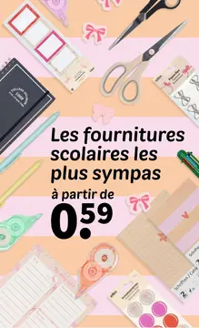 Offre: Les fournitures scolaires les plus sympas