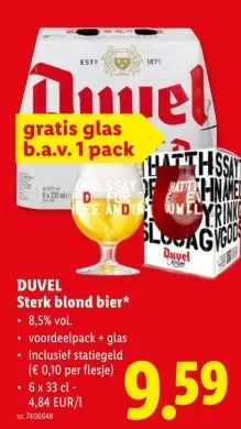 Promotie: DUVEL Sterk blond bier