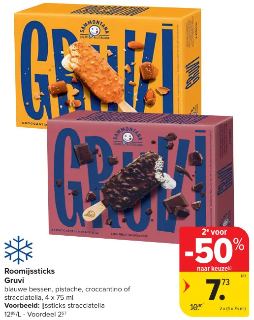 Promotie: Roomijssticks Gruvi