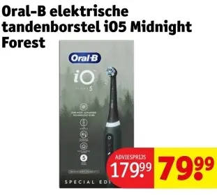 Aanbieding: Oral-B elektrische tandenborstel iO5 Midnight Forest