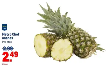 Aanbieding: Metro Chef ananas
