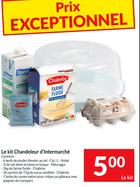 Offre: Le kit Chandeleur d'Intermarché