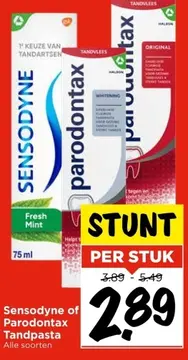 Aanbieding: Sensodyne of Parodontax Tandpasta