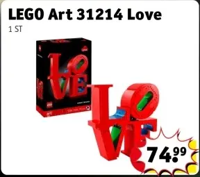 Aanbieding: LEGO Art 31214 Love