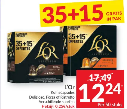 Promotie: Koffiecapsules