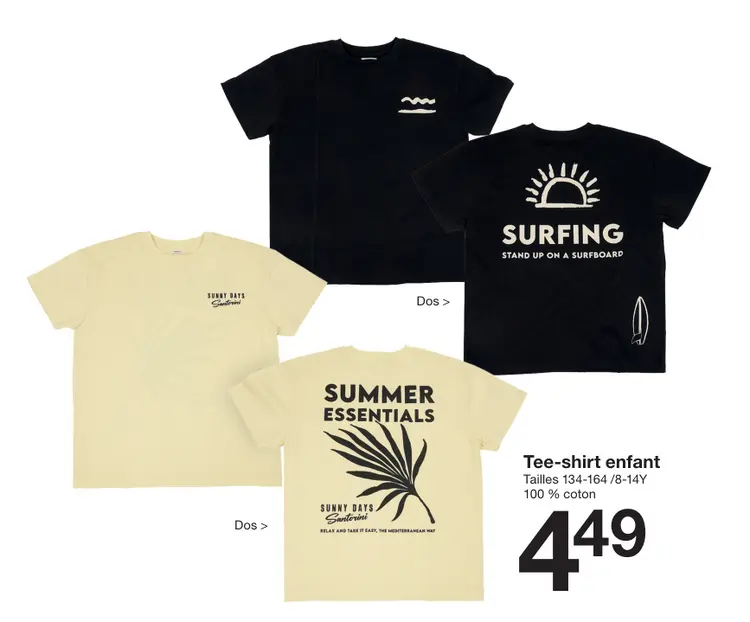 Offre: Tee-shirt enfant