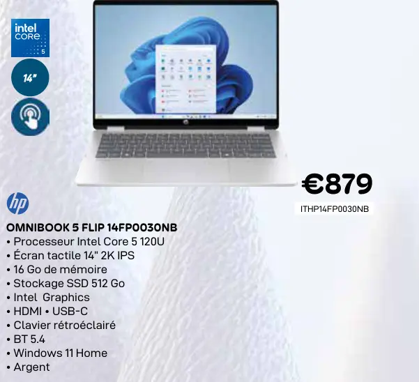 Offre: Hp omnibook 5 flip 14fp0030nb