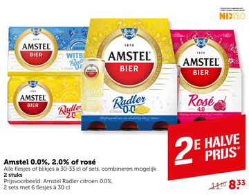 Aanbieding: Amstel 0.0%, 2.0% of rosé