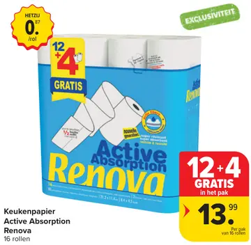 Aanbieding: Keukenpapier Active Absorption