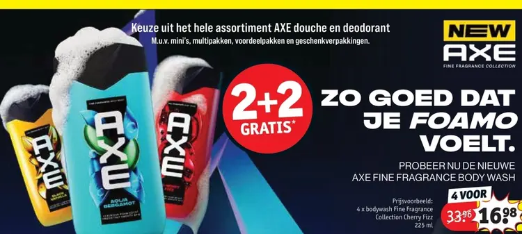 Promotie: AXE douche en deodorant