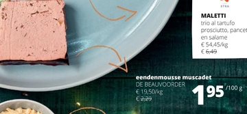 Aanbieding: eendenmousse muscadet