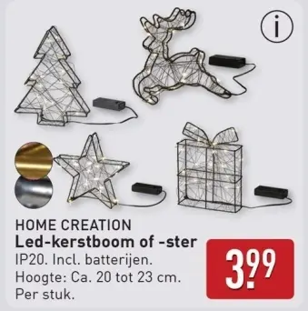 Aanbieding: Led-kerstboom of -ster