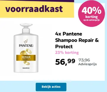 Aanbieding: Pantene Shampoo Repair & Protect