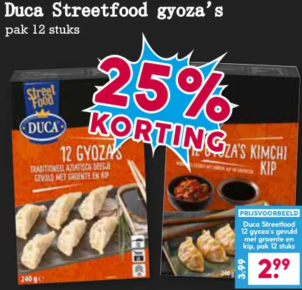 Aanbieding: Streetfood gyoza's