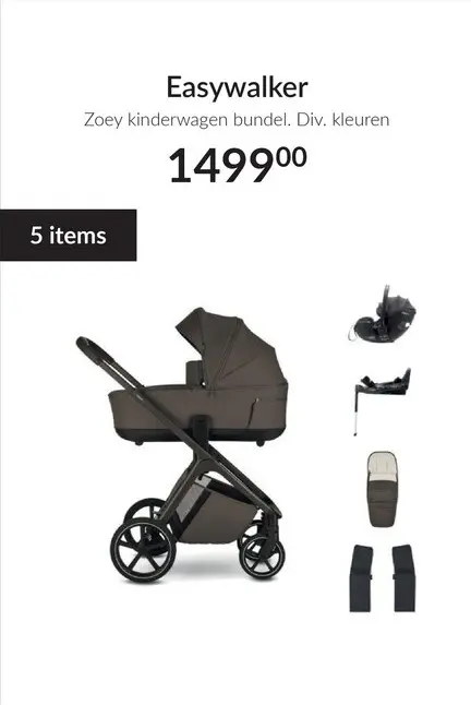 Aanbieding: Easywalker Zoey kinderwagen bundel