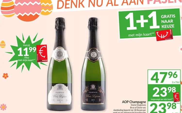 Promotie: AOP Champagne Dame Deglaives