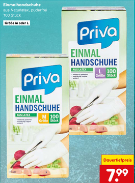 Aanbieding: Einmalhandschuhe