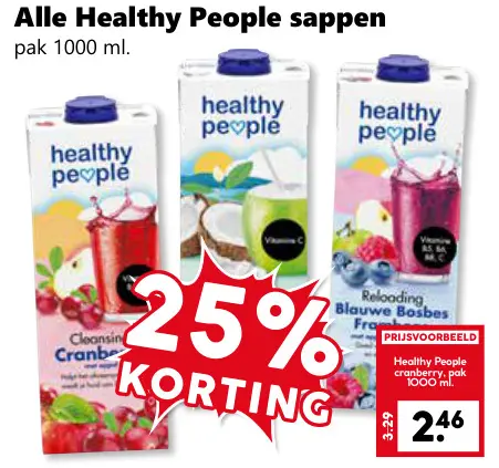 Aanbieding: Alle Healthy People sappen