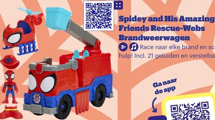 Promotie: Spidey and His Amazing Friends Spidey and His Amazing Friends Rescue-Webs Brandweerwagen