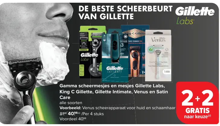 Promotie: Gamma scheermesjes en mesjes