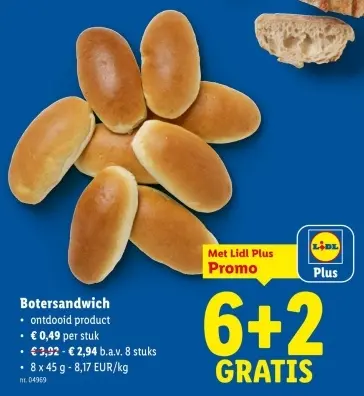 Promotie: Botersandwich
