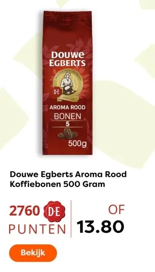 Aanbieding: Aroma Rood Koffiebonen 500 Gram