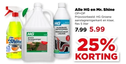 HG Groene aanslagreinigerkant en klaar