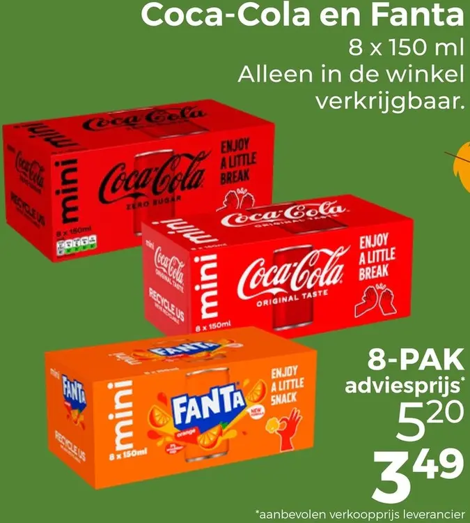 Aanbieding: Coca-Cola en Fanta