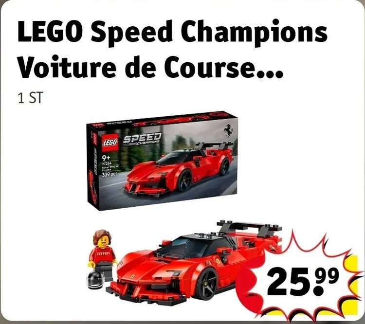 Offre: Speed Champions Voiture de Course...