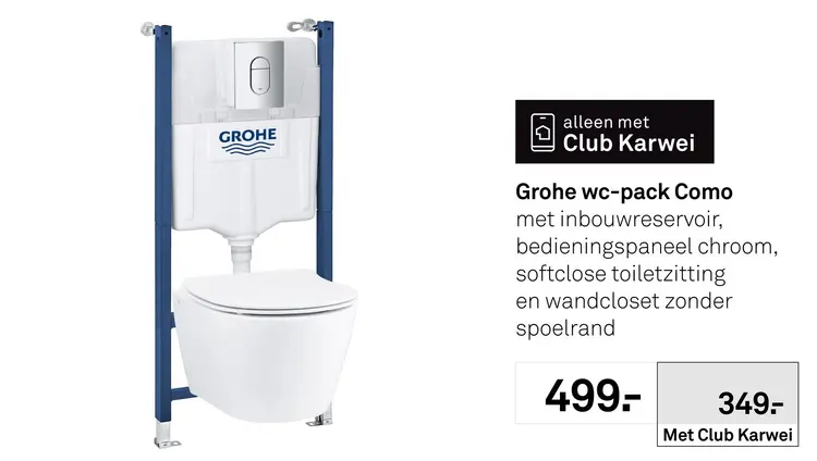 Aanbieding: Grohe wc-pack Como