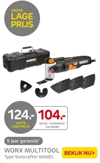 Aanbieding: Worx multitool