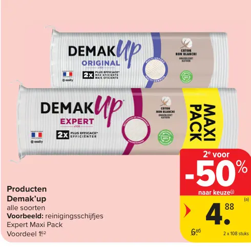 Promotie: Demak'up reinigingsschijfjes Expert Maxi Pack