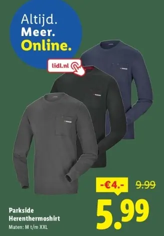 Aanbieding: Herenthermoshirt