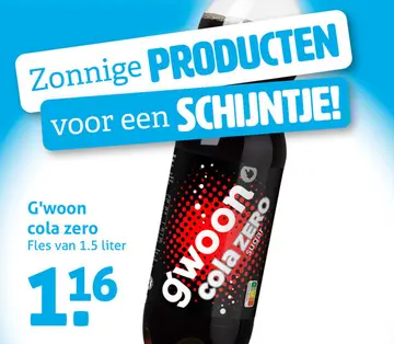 Aanbieding: G'woon cola zero