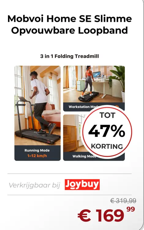 Aanbieding: Mobvoi Home SE Slimme Opvouwbare Loopband