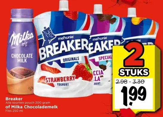 Aanbieding: Breaker of Milka Chocolademelk