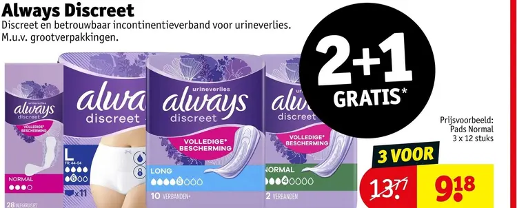 Aanbieding: Always Discreet