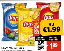 Aanbieding: Lay's Value Pack