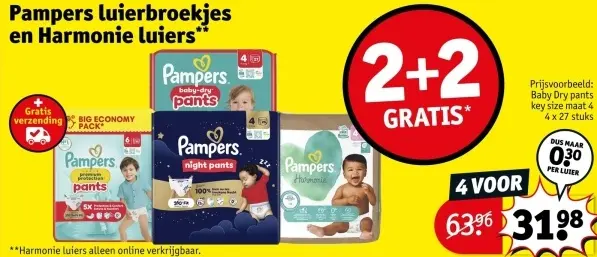 Aanbieding: Luierbroekjes en Harmonie luiers