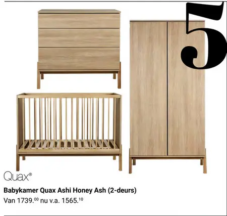 Aanbieding: Babykamer Quax Ashi Honey Ash