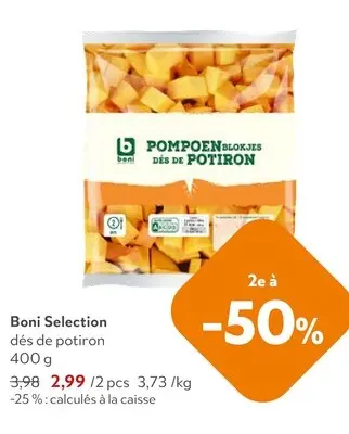Offre: dés de potiron