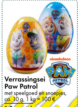 Aanbieding: Verrassingsei Paw Patrol