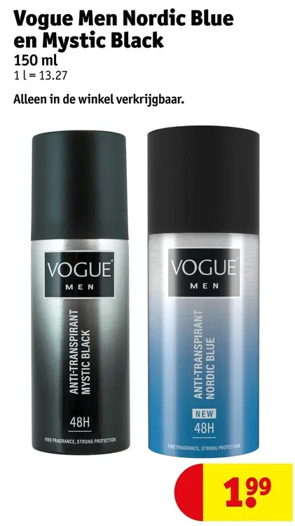 Promotie: Men Nordic Blue en Mystic Black