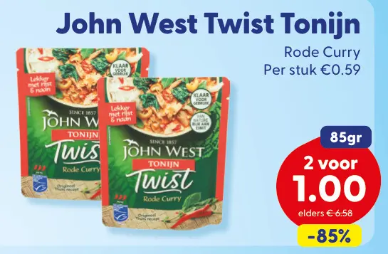 Aanbieding: Twist Tonijn Rode Curry