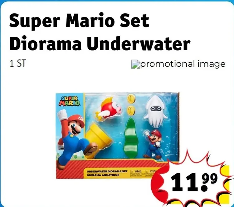 Offre: Super Mario Set Diorama Underwater