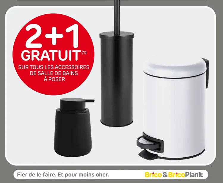 Offre: Accessoires de salle de bains à poser