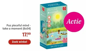 Aanbieding: Puz pieceful mind - a piece of nature