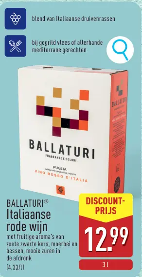 Promotie: Italiaanse rode wijn