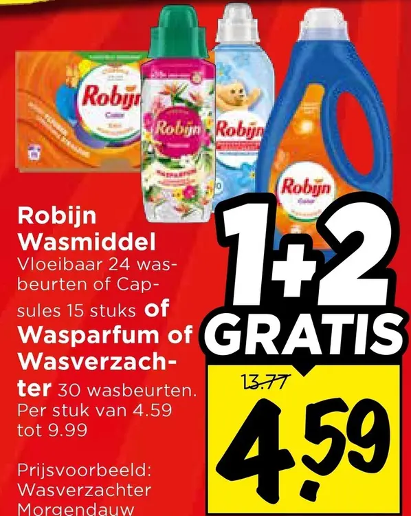 Aanbieding: Wasmiddel of Wasverzachter