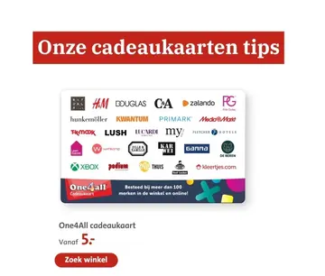 Aanbieding: One4All cadeaukaart